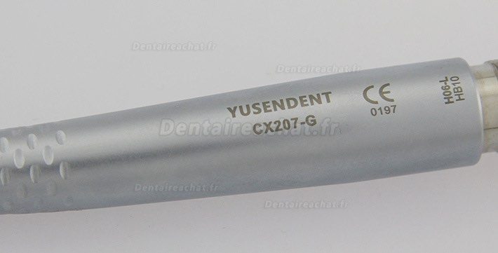 YUSENDENT CX207GL turbine dentaire 6 trous avec l'ampoule LED facile remplacée